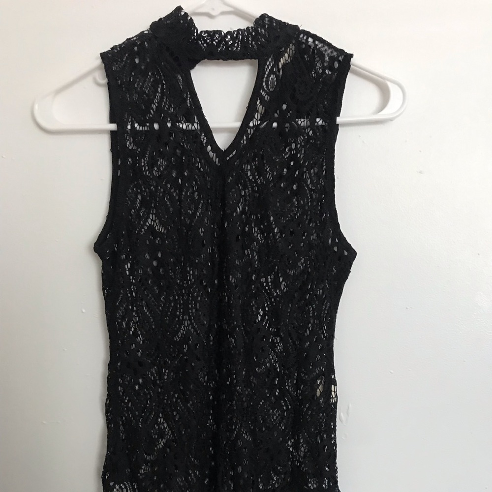 Black lace bodysuit